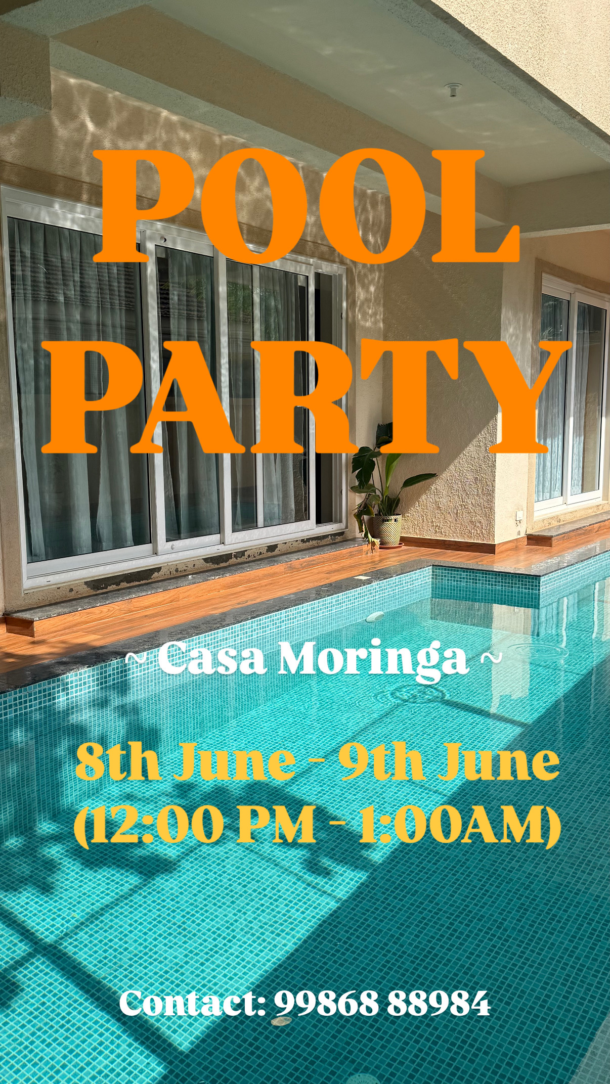 Banner for Pool  party
