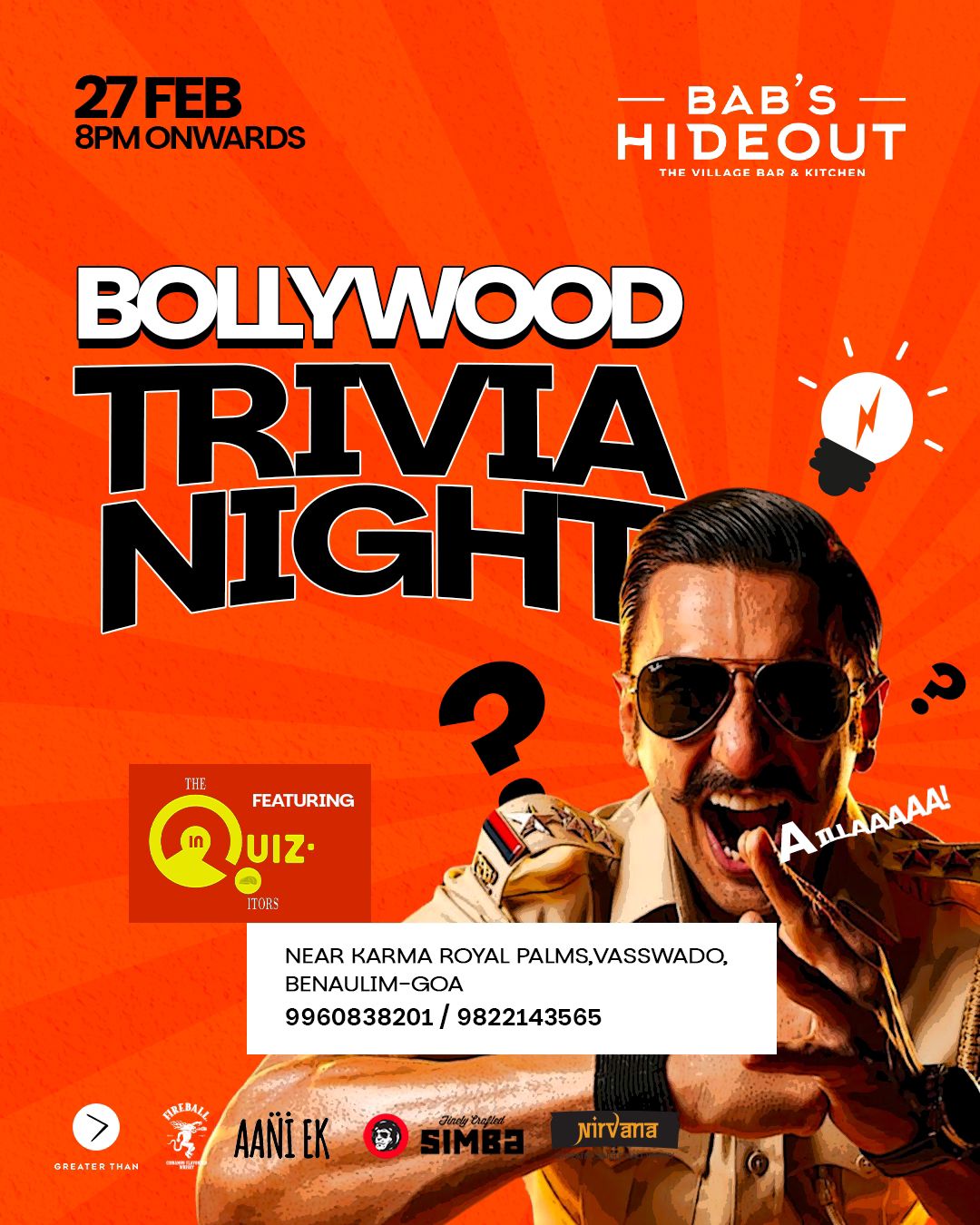 Banner for Bollywood Trivia Night