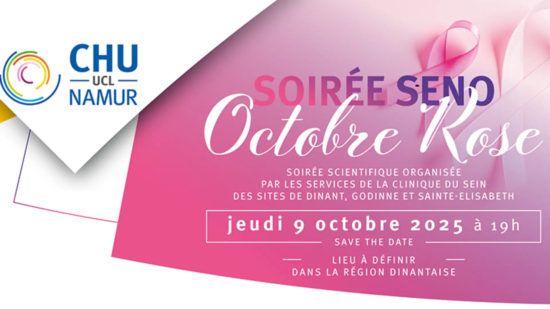 Soirée SENO - Octobre Rose du CHU UCL Namur