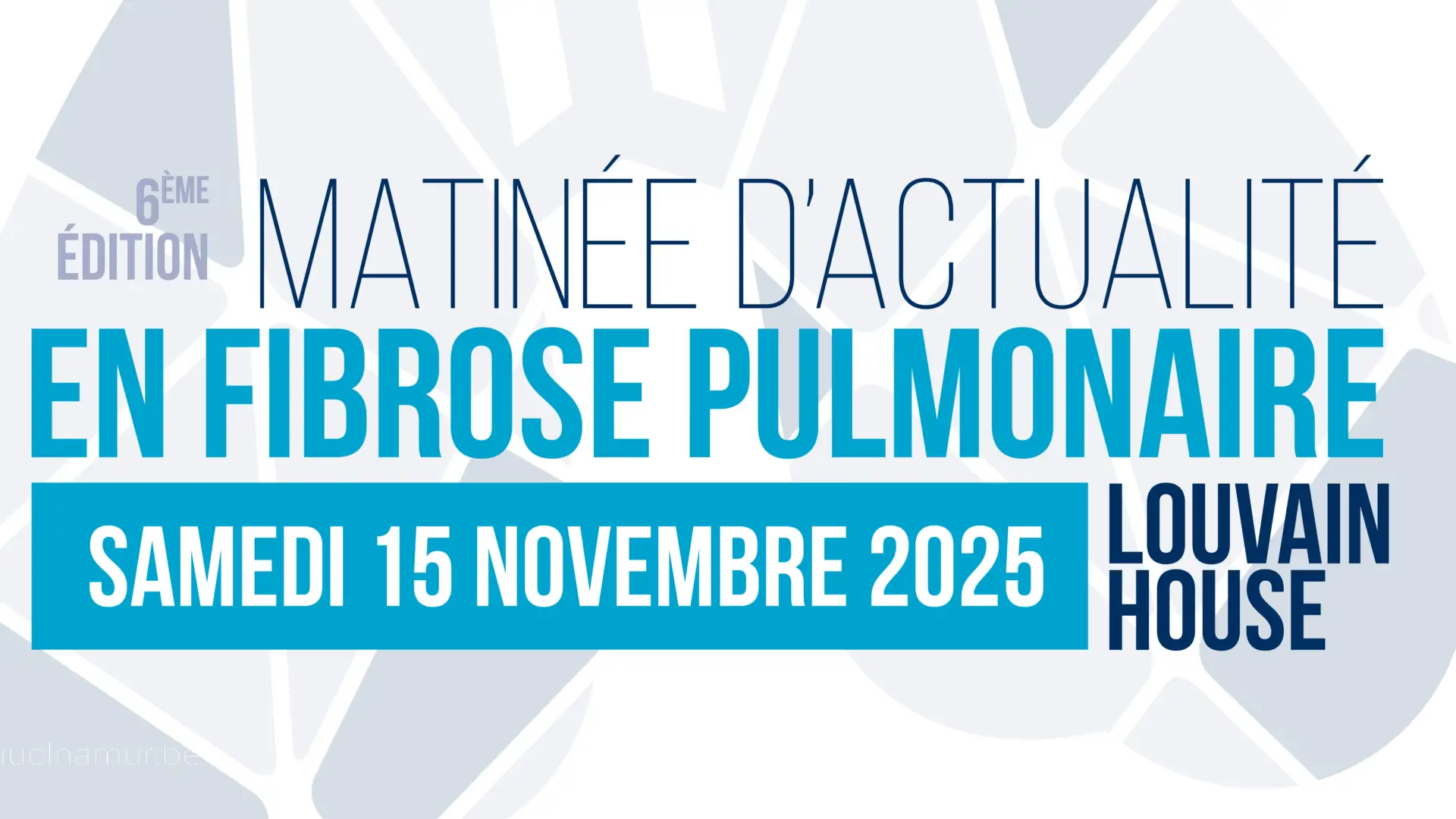 6ème matinée d'actualité en fibrose pulmonaire
