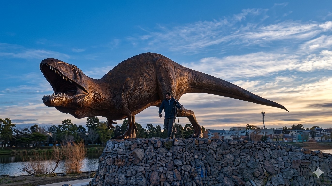 ¡Un gigante del pasado suelto en Trelew! El impactante nuevo vecino de la Laguna Chiquichano