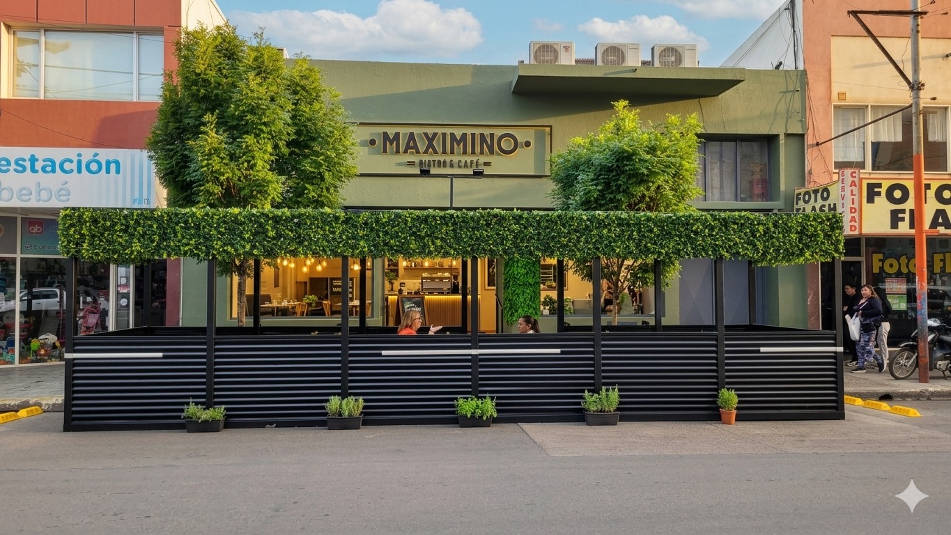 Ambiente aconchegante do Maximino Bistrô & Café em Trelew, Patagônia Argentina — foto 3