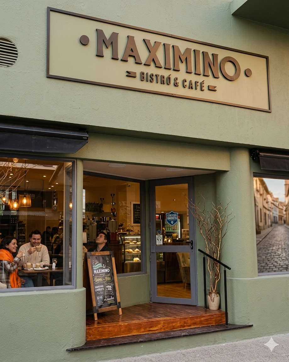 Ambiente aconchegante do Maximino Bistrô & Café em Trelew, Patagônia Argentina — foto 4