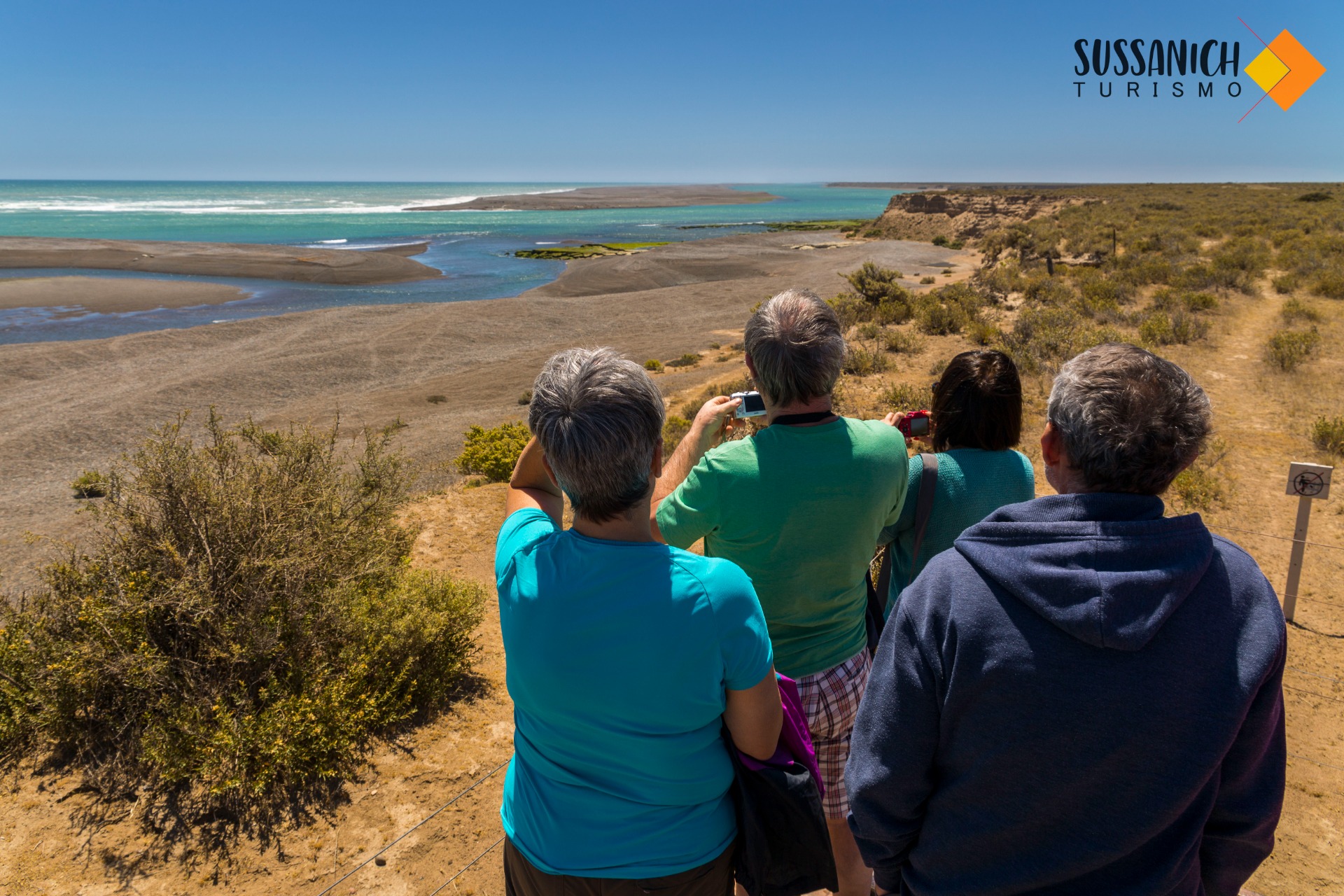Paisagem costeira de Península Valdés com fauna marinha, Puerto Pirámides, Patagônia argentina — foto 3