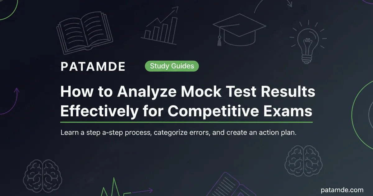 How to Analyze Mock Test Results Effectively for Competitive Exams