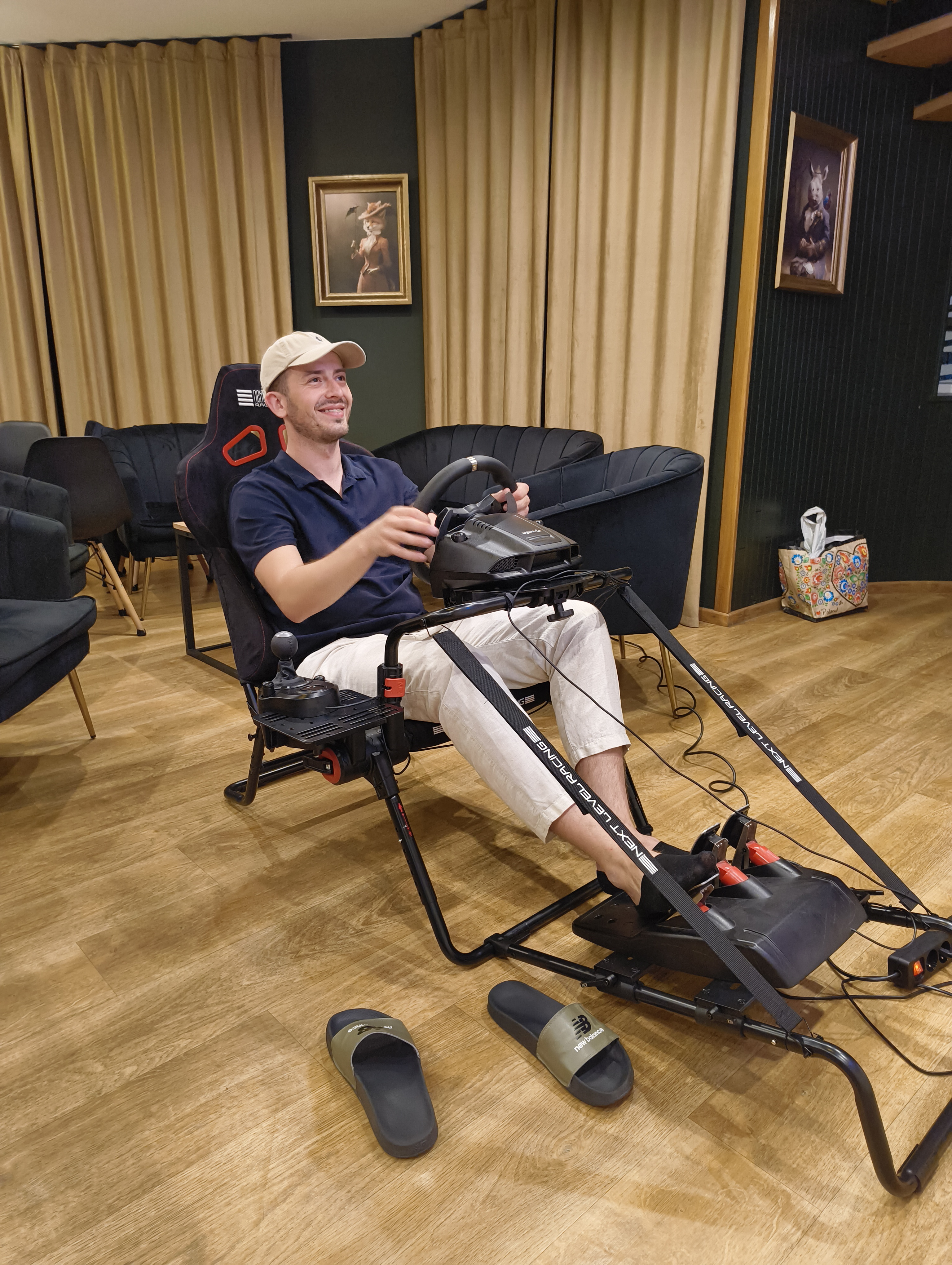 Użytkownik w kokpicie