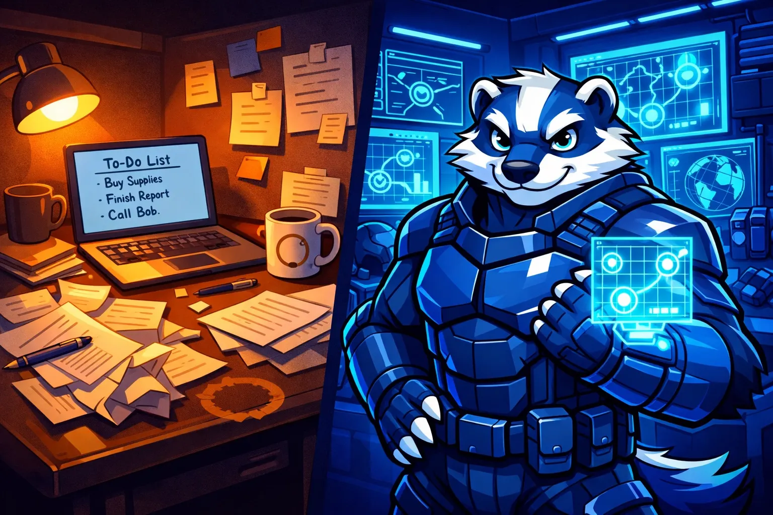 Comparison between basic free goal planning tools and Goalbadger Pro tactical command station