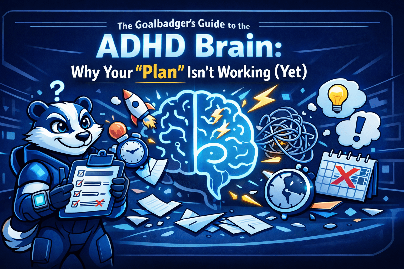 The Goalbadger's Guide to the ADHD Brain: Why Your "Plan" Isn't Working (Yet)