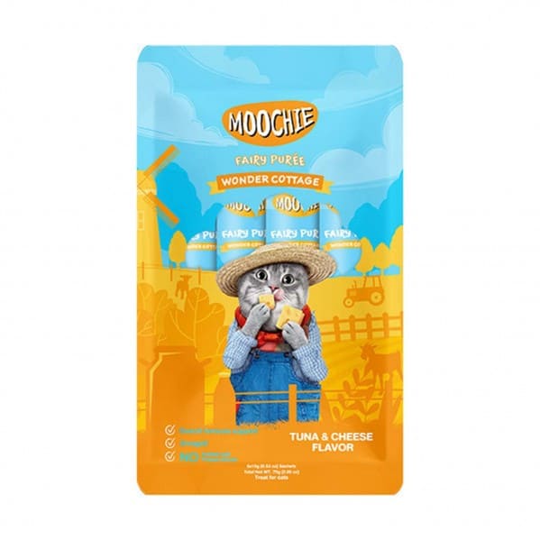 Moochie Ton Balığı ve Peynirli Sıvı Kedi Ödülü 5x15G (Avantajlı Paket) | Aydın Kedi Ürünleri Ürünü