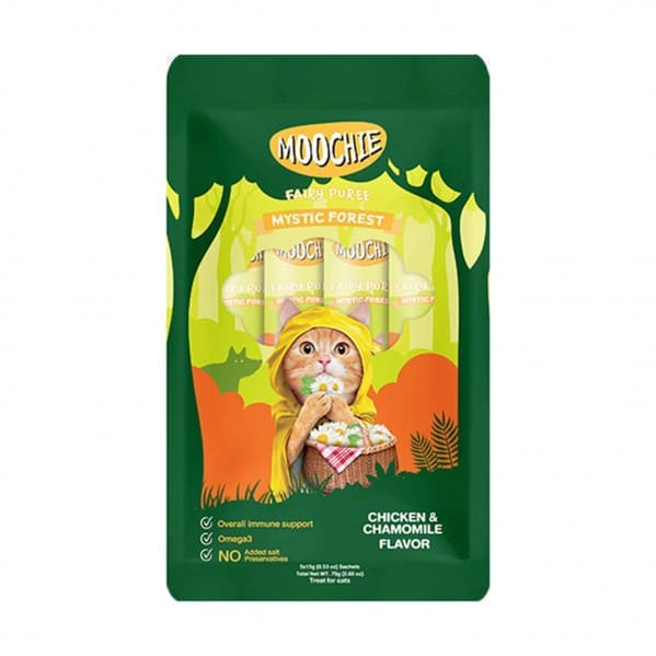 Moochie Tavuk ve Papatyalı Sıvı Kedi Ödülü (5x15G Avantajlı Paket) | Aydın Kedi Ürünleri Ürünü