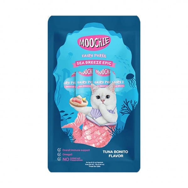 Moochie Ton Balığı ve Palamutlu Sıvı Kedi Ödülü 5x15G (Avantaklı Paket) | Aydın Kedi Ürünleri Ürünü