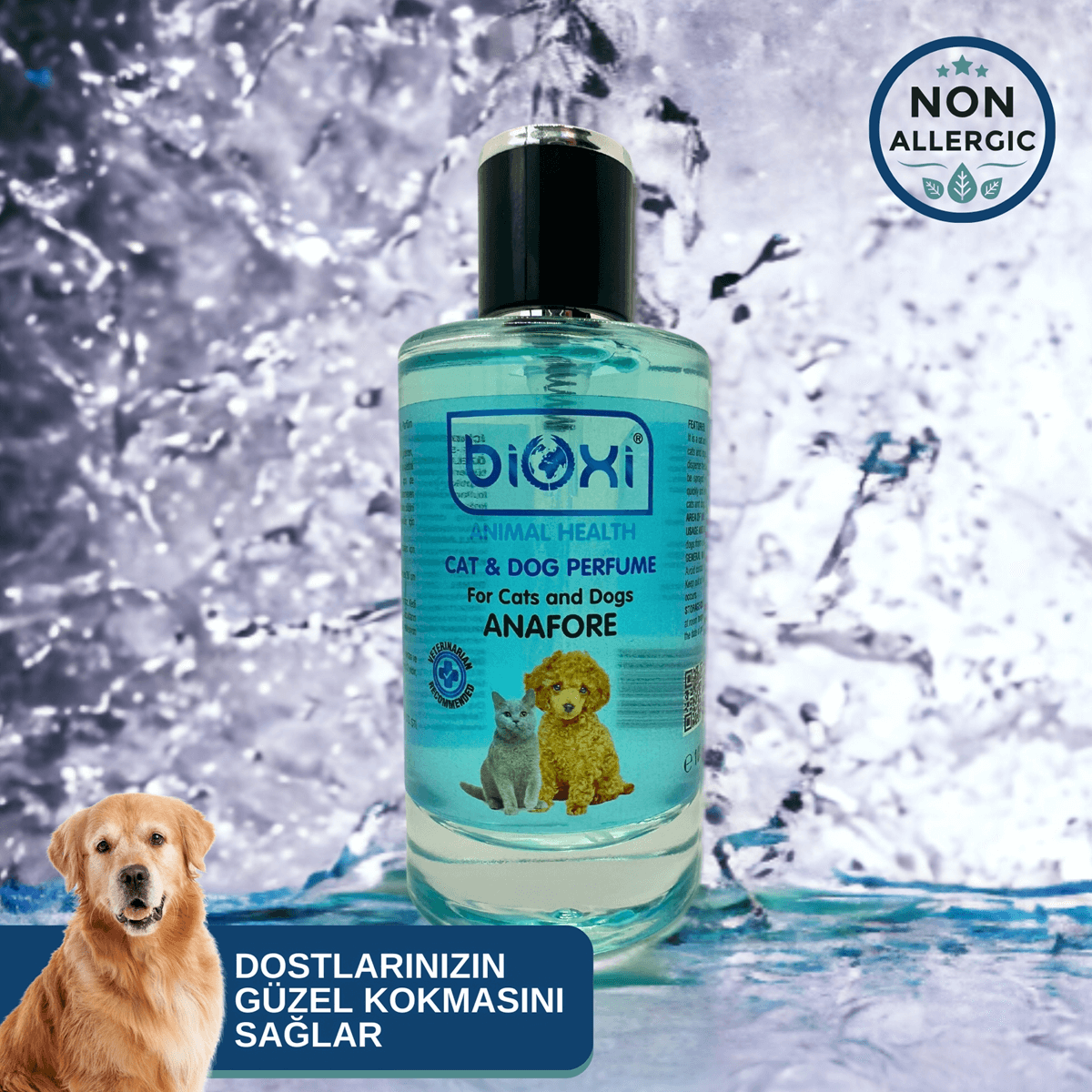 Bioxi ® Cat & Dog Parfümü Anafore Kokusu – Ferahlatıcı 100 ml Kedi ve Köpek Parfümü ile Hoş Bir Deneyim | Aydın Kedi Ürünleri Ürünü