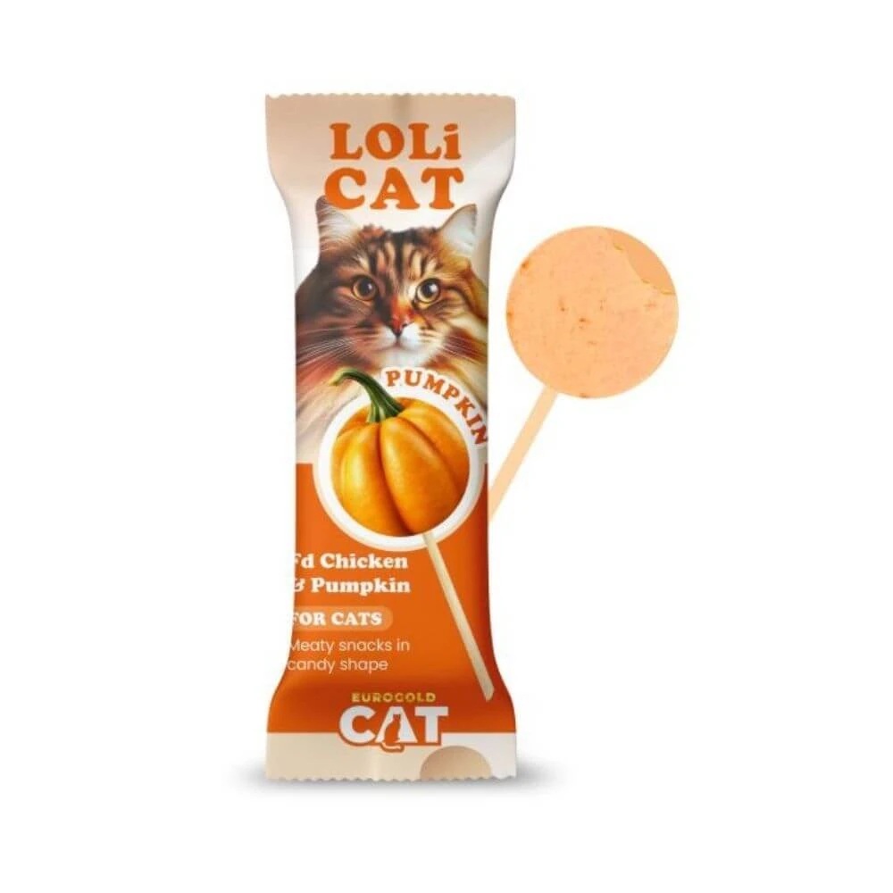 EuroGold Cat LoliCat Balkabaklı Kedi Lolipopu | Aydın Kedi Ürünleri Ürünü