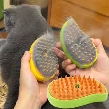 Buharlı Tüy Toplama Tarağı - Masaj Etkili Kedi ve Köpek Fırçası