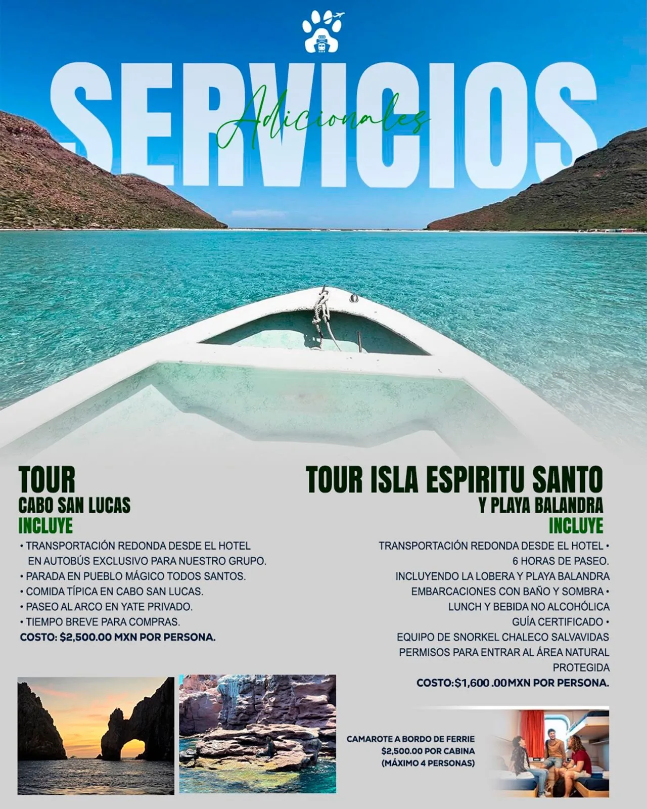 Servicios adicionales Ruta 4 Edición Verano