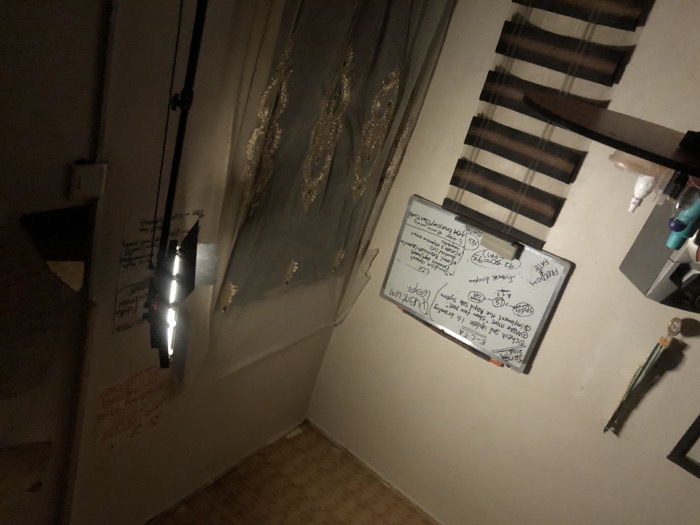 The image showcases a whiteboard with handwritten notes. "E-CTA" is at the bottom left, followed by "Check and update 16 Brandy." Above, "Quantum Leap" is written. A diagram links "92.50=95" to another circled term. "FREEDOM FATE" is written at the top right. The notes appear to be strategic planning or conceptual brainstorming. The whiteboard is placed in a room with a striped window covering.