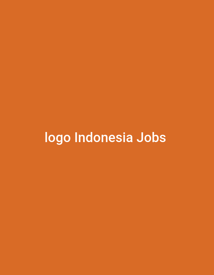 The image is a solid orange background with white text centered on it. The text reads "logo Indonesia Jobs". There are no people, subjects, objects, or environmental details visible in the image. Therefore, it is impossible to provide any information about the location in the city of Batam, Indonesia.