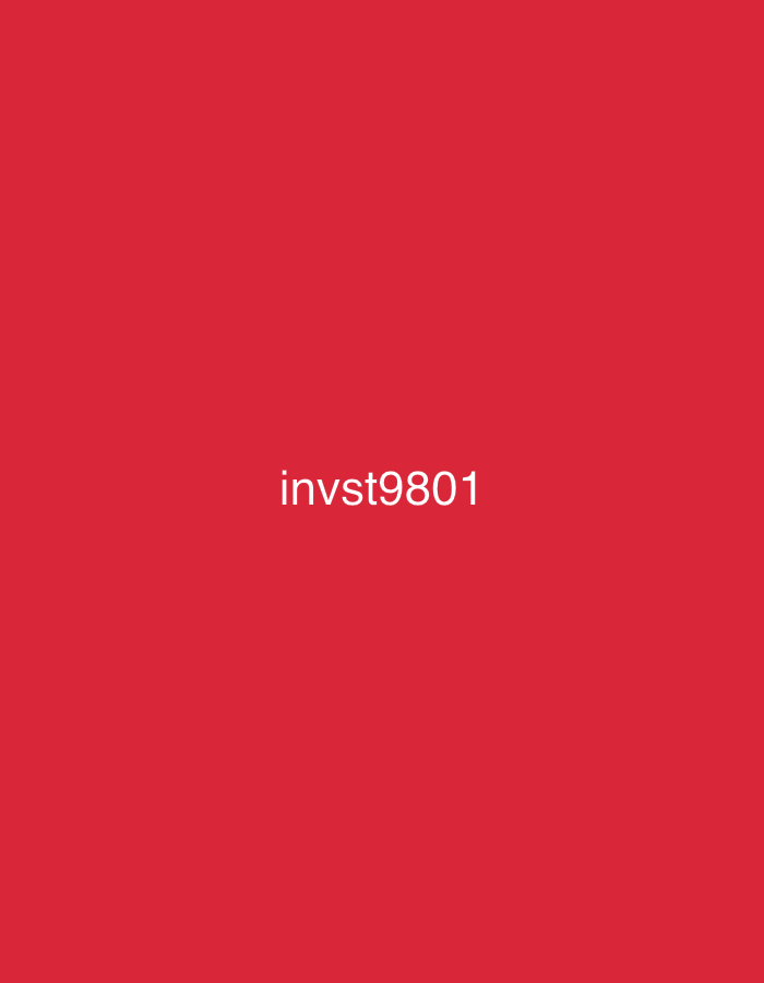 The image displays a uniform, solid red background. Centered horizontally on this red field, white sans-serif text spells out "invst9801". No additional visual elements such as people, objects, specific actions, interactions, or environmental details are discernible within the frame. This image is situated in the city of Casablanca, Morocco.