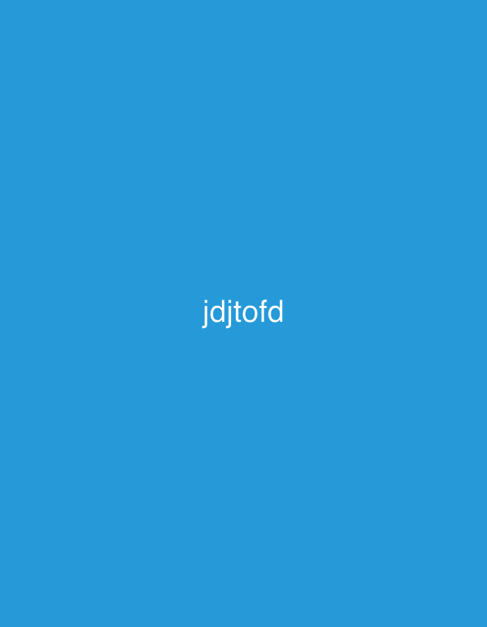 The image is a solid light blue color with the text "jdjtofd" in white font located in the center of the image.