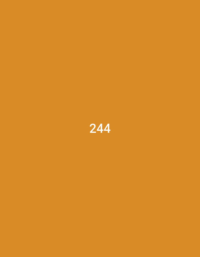 The image is a solid, uniform, orange color. The only other feature is the number "244" in the middle of the image in white text. The location, Kecamatan Candi, Indonesia, is irrelevant to the image's content.