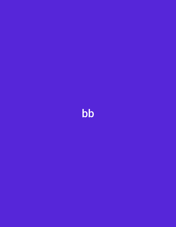 The image displays a minimalist graphic featuring a solid, deep purple background. Centered on this uniform purple field are two lowercase letters, "bb", rendered in a clear white font. There are no other subjects, objects, or discernible scenes present. The background is smooth and consistent, suggesting a digitally created image rather than a photograph of a physical environment. There is no activity or event taking place. No specific time of day, weather, or location cues are visible within the image itself. The crops provided confirm the consistent purple background and the white "bb" text, showing it positioned in different areas of the frame as it would appear if cropped from the original image.