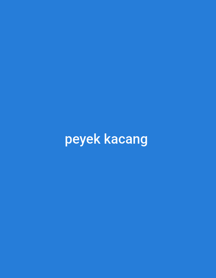 The image displays white text, "peyek kacang", centered against a solid blue background. There are no people, objects, actions, interactions, or environmental details present in the image that would allow for any connection to the city of Bulukumba, Indonesia or any specific location.