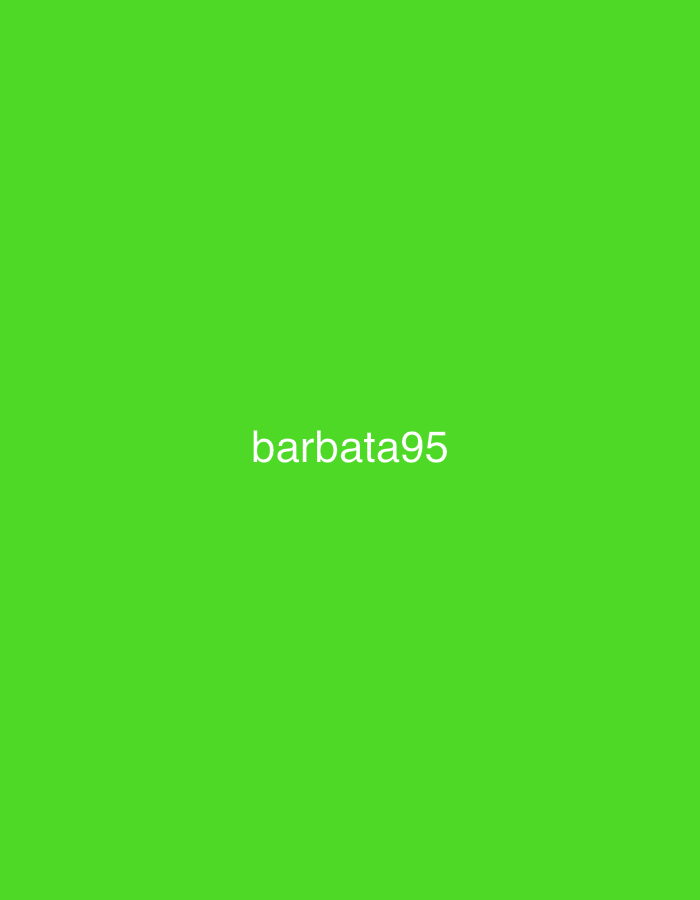 The image features a solid, uniform green background. Centered horizontally and positioned slightly below the vertical midpoint of the frame, the white text "barbata95" is displayed in a sans-serif font. There are no other subjects, objects, or activities visible within the image. The background is a flat, consistent green color without any textures, patterns, or gradients. There are no discernible visual cues related to a specific time of day, weather, or location within the image content itself, though the provided context indicates it is associated with Ihtiman, Bulgaria.