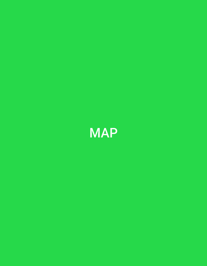 The image displays a minimalist graphic, notionally located within Casablanca, Morocco. The entire frame is filled with a uniform, vibrant green background. Centered horizontally and positioned slightly above the vertical midpoint, the word "MAP" is presented in white, uppercase, sans-serif lettering. No other subjects, objects, people, or environmental features are visible.