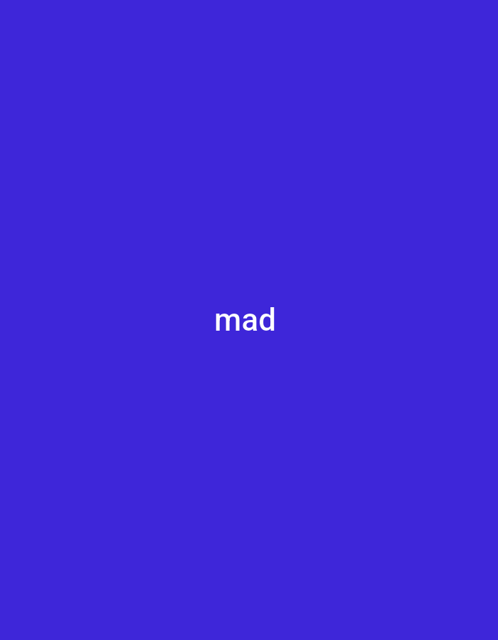 The image is a simple graphic with a solid, vibrant blue background. Centered on the background are the white letters "mad" in a sans-serif font. There are no people, objects, or any other elements present in the image. There is no information available in the image to associate it with the city of Jalingo, Nigeria.