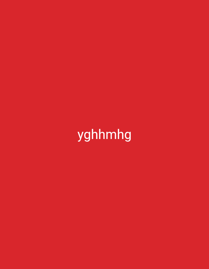 The image is a solid red background with the white text "yghhmhg" centered horizontally and in the upper half of the frame. There are no people, objects, actions, or interactions visible. The image does not provide any information about its location in the city of Nsugpe, Nigeria.