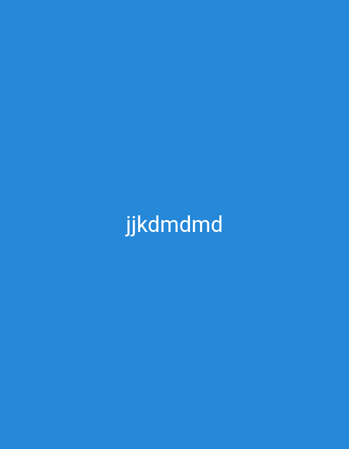 The image contains a solid blue background with the text "jjkdmdmd" centered horizontally and vertically. There are no people, subjects, objects, or actions depicted in the image. The image is not located in Nsugpe, Nigeria, or any other specific geographical location.