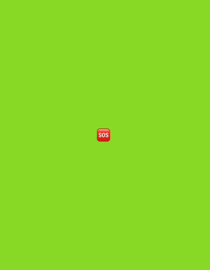 The image displays a uniform lime green background. Centered within this field is a small, three-dimensional red rectangular icon with subtly rounded corners. The icon features the white capitalized letters "SOS" embossed on its surface. No individuals, other subjects, objects, actions, interactions, or environmental details are discernible to indicate a specific location, including the city of Wealden, United Kingdom.