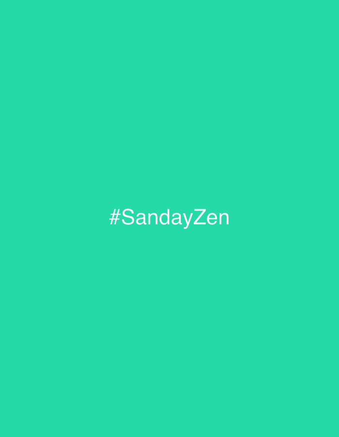 A square image with a light green background features the text "#SandayZen" in the center. The text is white and written in a simple, sans-serif font. There is no other visible content in the image. The location is not evident from the information provided.