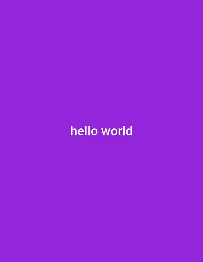 The image is a solid purple background with the words "hello world" in white text centered in the image. The coordinates provided, 14.338 latitude and 120.947 longitude, correspond to a location in the city of Dasmariñas, Philippines, but the image itself does not depict anything specific to that location.