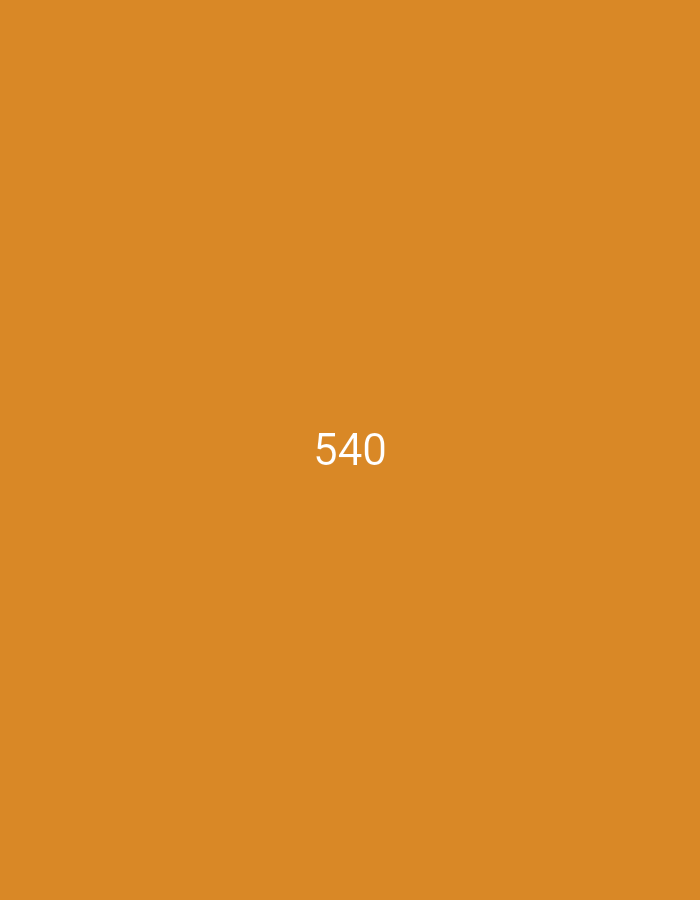 The image is a solid orange background with the number "540" in white text centered horizontally and located approximately 50% down from the top edge.