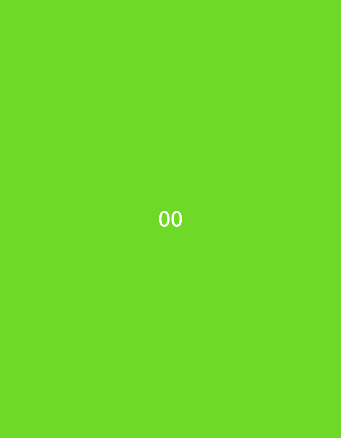 The image displays a solid, uniform field of vibrant green. Centered prominently within this green background are the white digits "00." The characters are sans-serif and appear digitally rendered. There are no discernible people, objects, structures, or environmental features within the image that would allow for its geographical localization, including within the city of Pokrovnik, Bulgaria. The image is a simple graphic composition rather than a photographic representation of a physical scene.