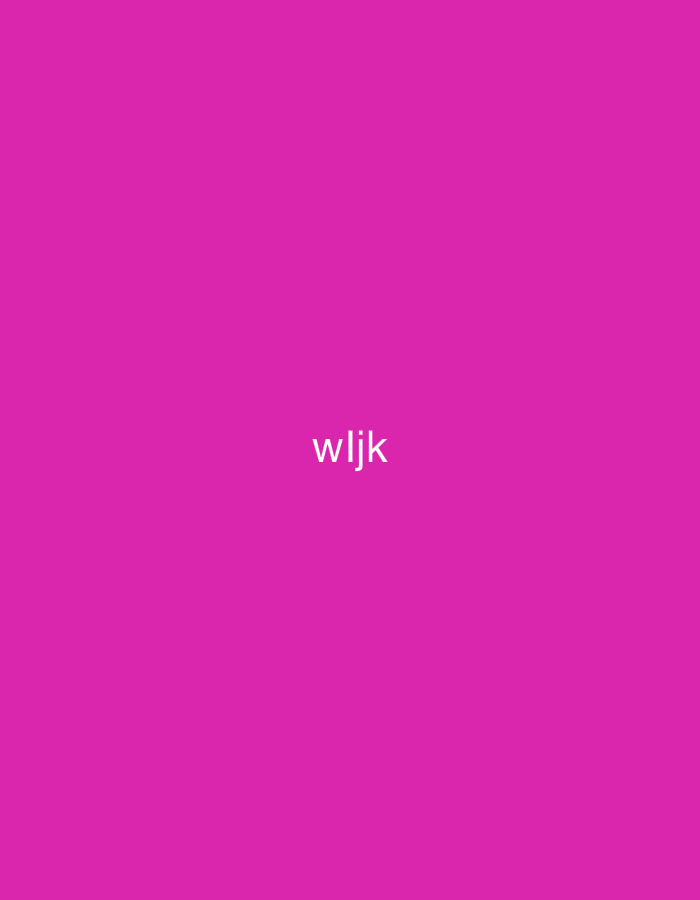 The image consists solely of a solid, uniform field of magenta color. Centered horizontally and vertically within this field is the white text "wljk" rendered in a sans-serif typeface. No other discernible people, subjects, objects, actions, interactions, or environmental details are present in the image. The image contains no visual information, landmarks, or contextual cues that would allow for its specific location to be identified as being within the city of Casablanca, Morocco, or any other geographical area.