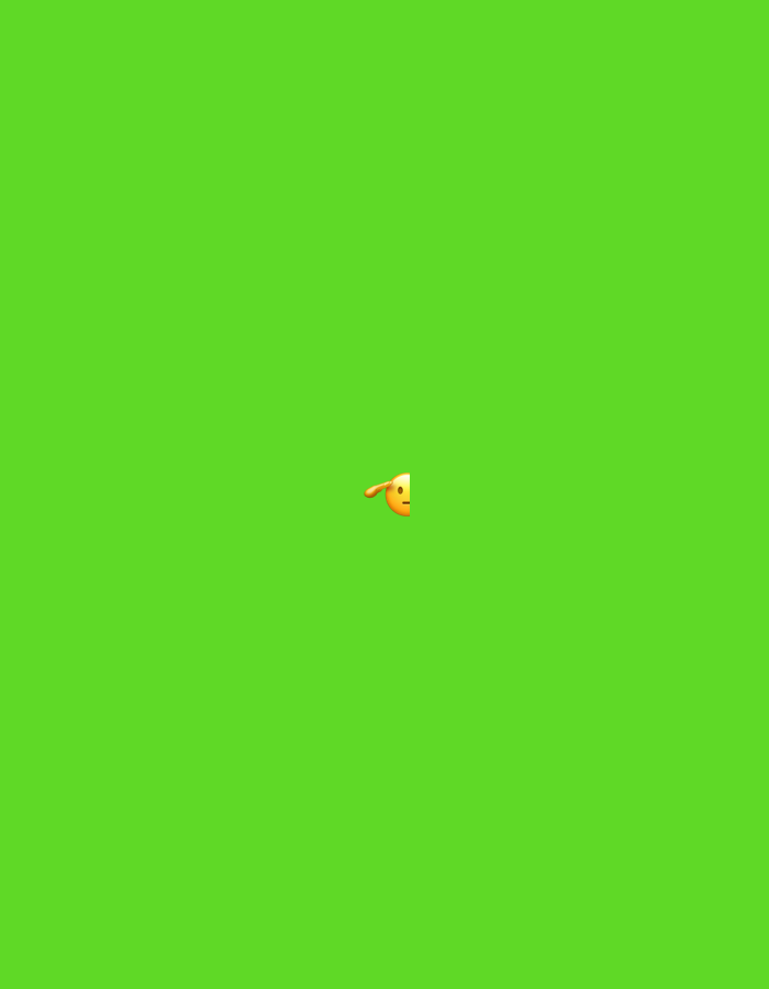This image, originating from the city of Santa Ana, Venezuela, features a singular, yellow, emoji-style head figure positioned centrally against a uniform, bright green background. The figure, depicted with a smooth, simplistic form, displays a prominent right arm raised with the hand appearing to touch the forehead, indicative of a salute or a gesture of deep contemplation. The scene is entirely static, containing no other discernible subjects, objects, or environmental elements beyond this isolated graphic component and the monochromatic backdrop, which strongly suggests a chroma key setting.