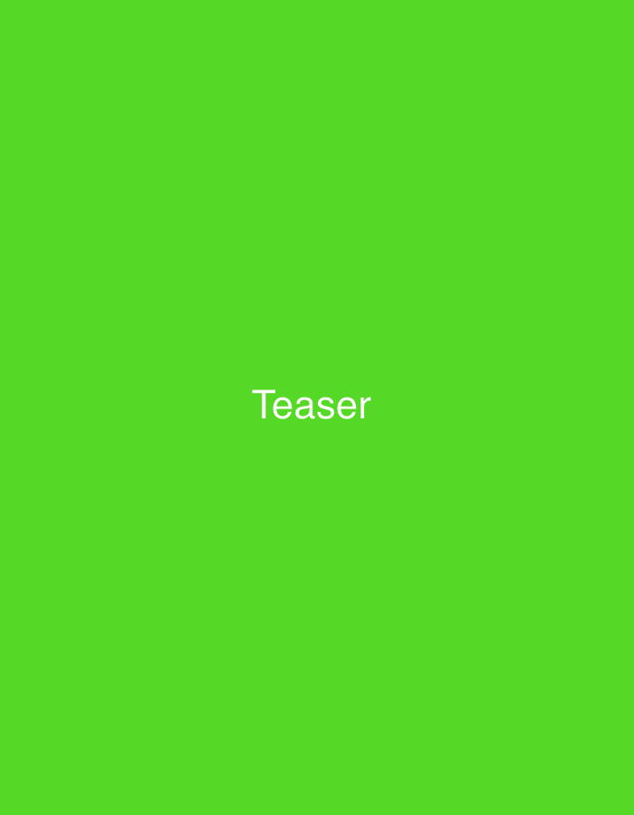 The image is a solid, vibrant green background with the word "Teaser" written in white text in the center. There is no depiction of Mayo Dasa, Nigeria, or any other location. There are no people, subjects, objects, actions, or interactions visible in the image.