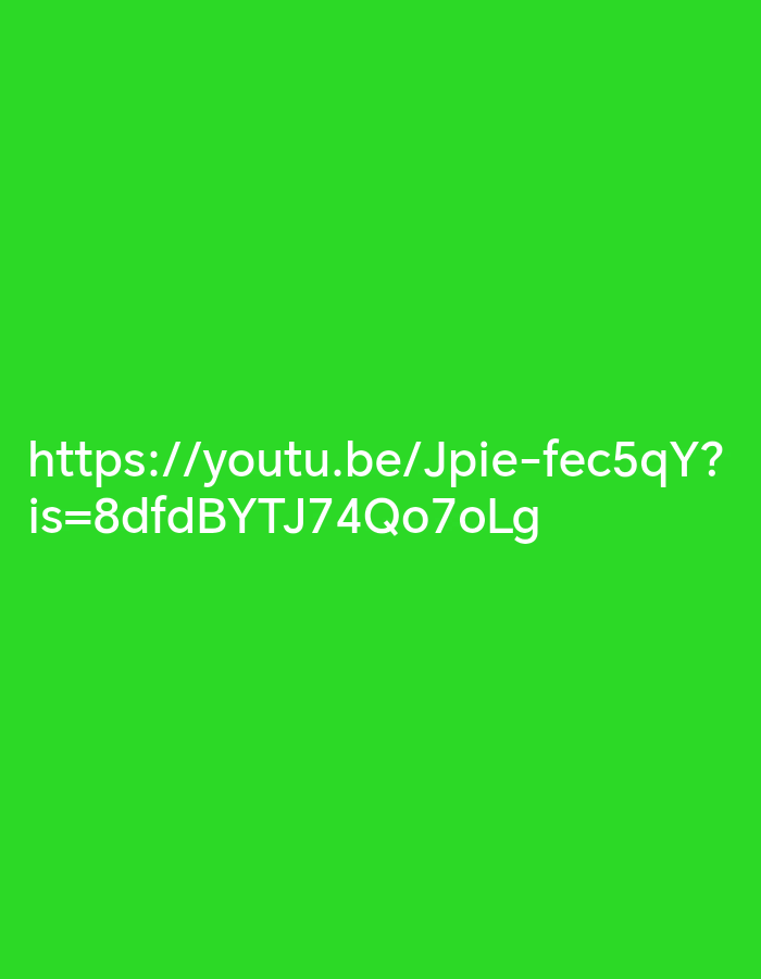 The image shows a green background with white text. The text consists of a URL: `https://youtu.be/Jpie-fec5qY?is=8dfdBYTJ74Qo7oLg`. The image does not depict any real-world scene in Burgas, Bulgaria, or any other location.