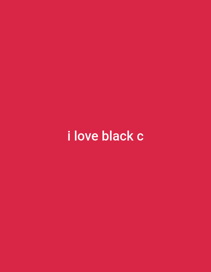 The image is a solid red background with the white text "i love black c" centered in the frame. No location or specific details are discernible beyond the text and color.