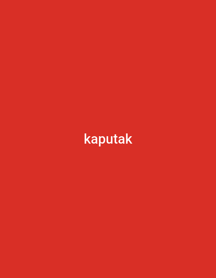 A solid red background with the word "kaputak" in white, centered horizontally and vertically. I cannot provide details regarding the location in Yerevan, Armenia, since there are no elements indicating location.