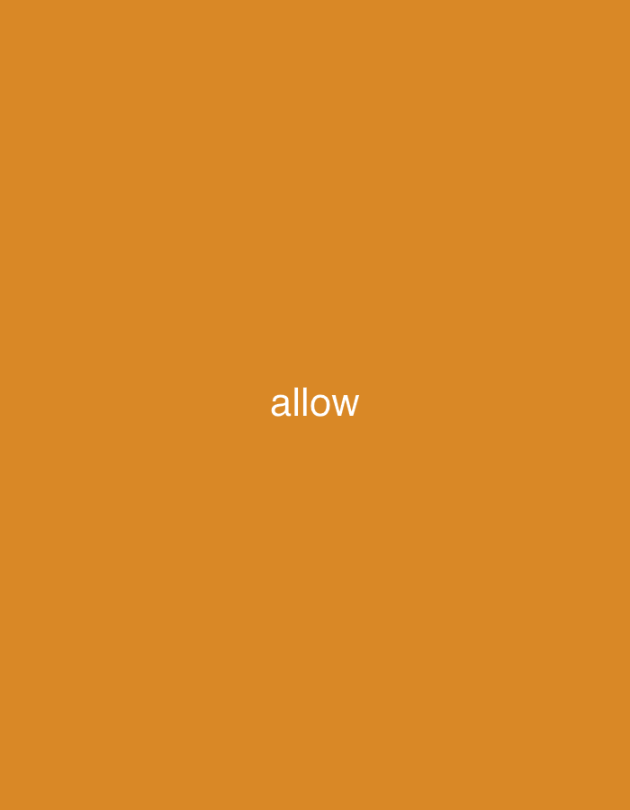 The image displays the word "allow" in white text centered on an orange background. The location of Mayo Dasa, Nigeria, is irrelevant as the image contains no contextual information related to any specific geographical location. The scene is a simple, digitally generated image of text on a solid color.