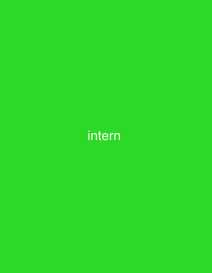 This is a digitally generated image of the word "intern" displayed in white text against a solid bright green background. There are no people, objects, or environmental features visible. The text is centered horizontally and positioned slightly above the vertical center of the image. No specific location in Mayo Dasa, Nigeria, or any other real-world location is depicted.