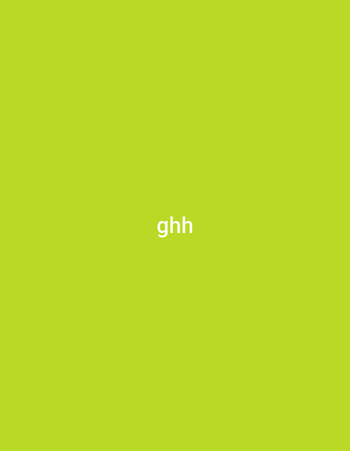The image displays a solid chartreuse-green background. Centered horizontally and vertically on this background are the lowercase letters "ghh" rendered in white. No other subjects, objects, people, actions, interactions, or environmental details are present or discernible in the image. The scene offers no geographical context, making identification of a specific city like Yerevan, Armenia, impossible from the image content.