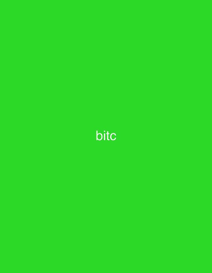 The scene, originating from the city of Casablanca, Morocco, presents a uniformly bright green background. The white, lowercase, sans-serif text "bitc" is centrally displayed on this field. No other discernible subjects, objects, or environmental features are present within the visual frame.