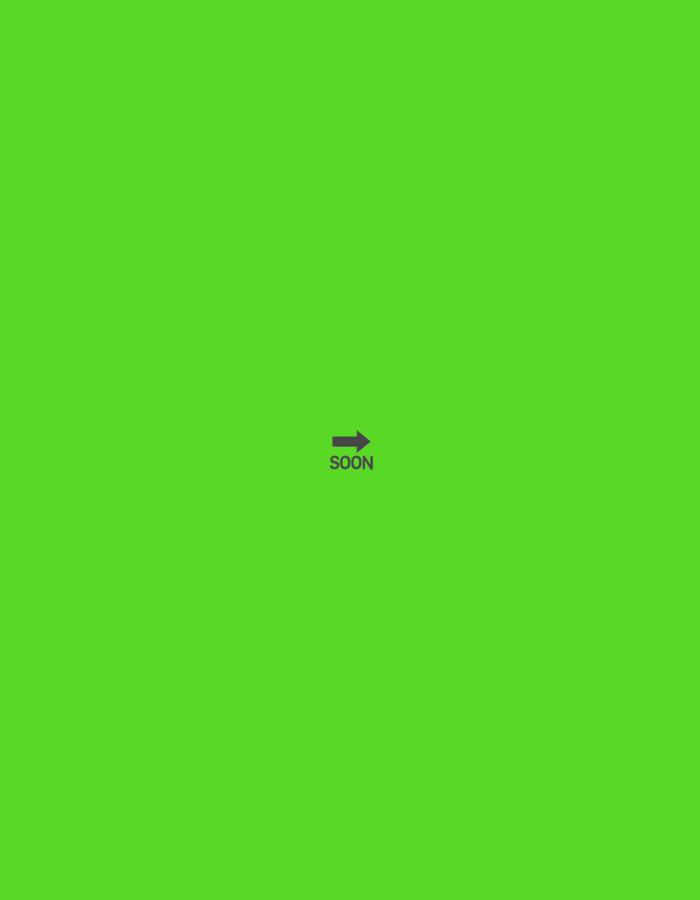 The image is a plain bright green background with a small dark gray arrow pointing to the right, positioned slightly above the center of the frame. Below the arrow, the word "SOON" is written in dark gray capital letters. There are no people, buildings, or any discernible city elements present, so its location in Burgas, Bulgaria cannot be determined from the image itself.