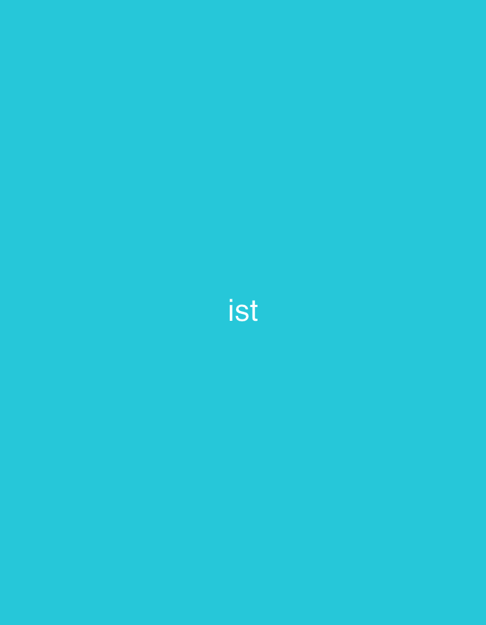 The image is a plain, solid blue background with the word "ist" in white text centered horizontally and positioned in the lower half of the frame. There are no people, objects, or discernible environmental features present other than the text and the background color. It is not possible to determine the location in Casablanca, Morocco from this image.