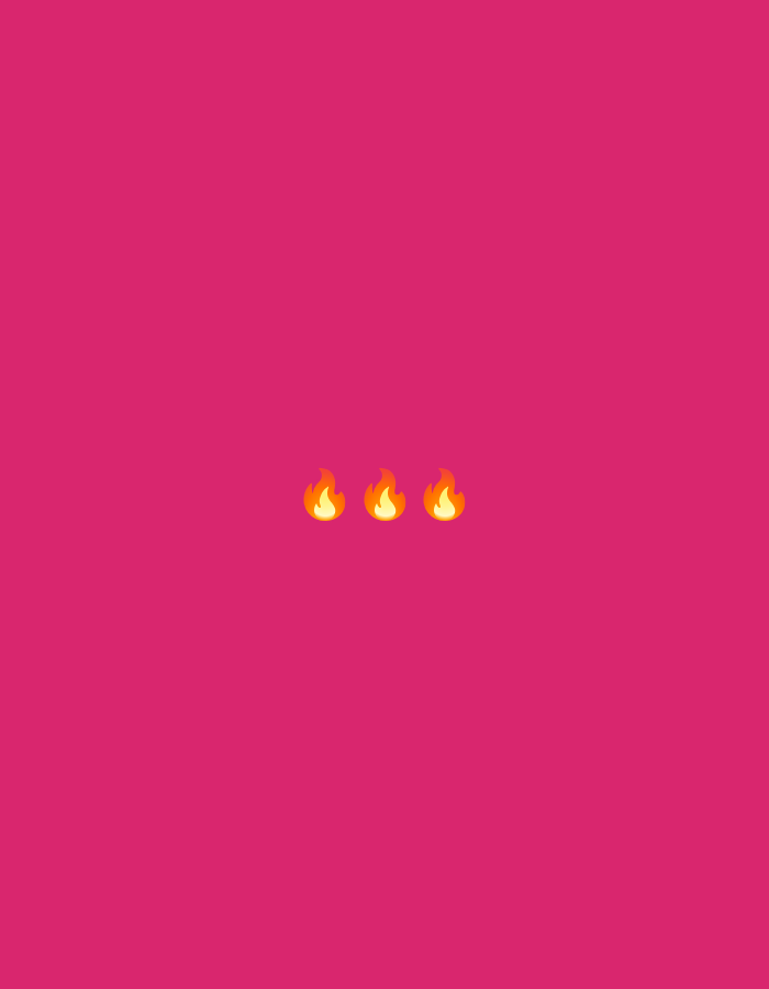 The image displays a solid, vibrant magenta background. Centered horizontally on this monochrome field are three identical fire emojis (🔥🔥🔥). Each emoji depicts a stylized, cartoonish flame with vibrant orange and yellow hues. The composition is minimalist and abstract, featuring only these digital graphic elements against the plain colored backdrop. There are no people, physical objects beyond the emojis, or discernible scene or setting. No activity or event is taking place. The image lacks any visible text or cues regarding time of day, weather, or emotions. Despite the provided location context of Haini, India, the image itself does not visually represent any specific geographic location or environment.