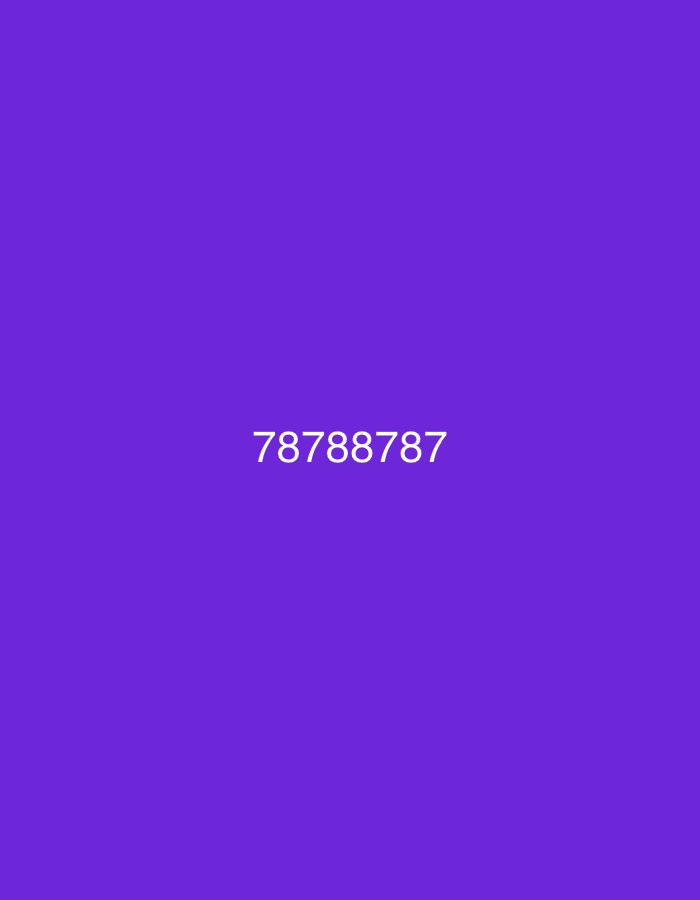 The image displays a plain, solid purple background. Centered on this monochromatic field, the white numerical text "78788787" is prominently featured. There are no other subjects, objects, or discernible scene elements present. No activity or event is depicted. The image lacks any visual cues regarding time of day, weather, or specific location within Iskar, Bulgaria, other than the provided context. The sole notable detail is the white text against the purple backdrop.